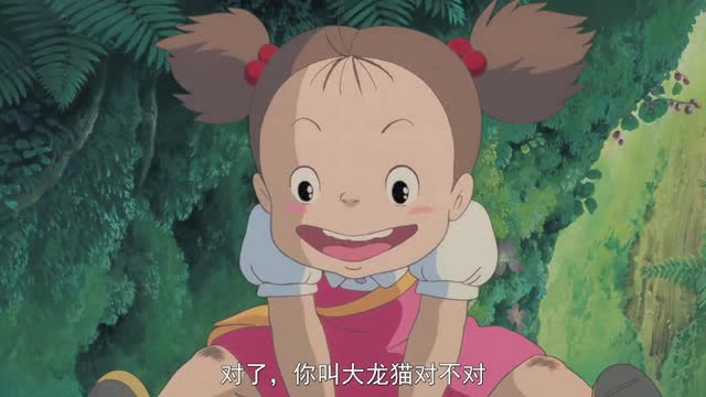 龙猫全因为叫的声音像"大龙猫!小女孩就起名叫龙猫!