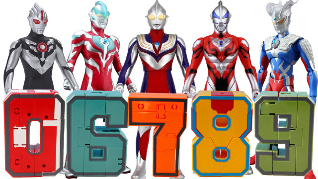 奥特曼带来数字变形玩具!数字变形飞机坦克机器人玩具