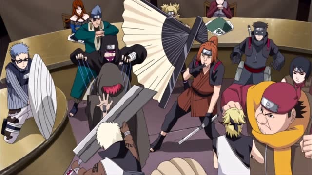 五影大会,据说担任五影护卫的精英忍者是下一任影人选!