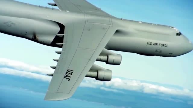 美军现役最大运输机,c5m"超级银河"高清颜值,堪称飞机中的巨无霸!