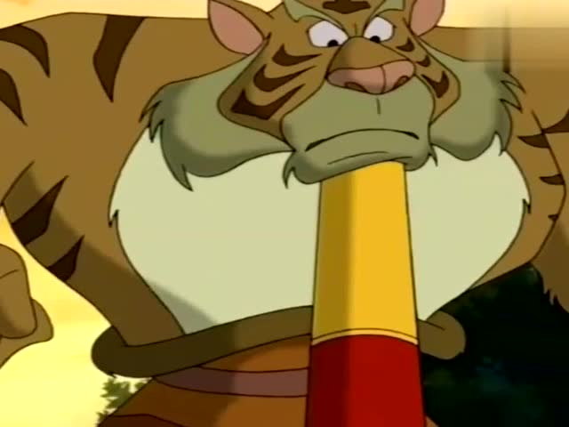 西游记:老虎刚要吼,孙悟空就让它憋回去了,金箍棒一推便制服了