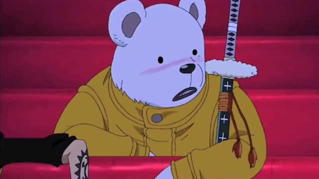 海贼王,你们还记得红心海贼团的贝波吗?好可爱的熊