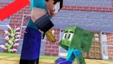 Minecraft动画《僵尸的生活》，流浪小僵尸遇到him！
