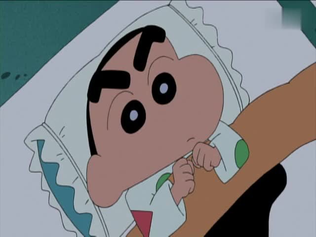 蜡笔小新:小新没有乖乖睡觉,真是太逗了!