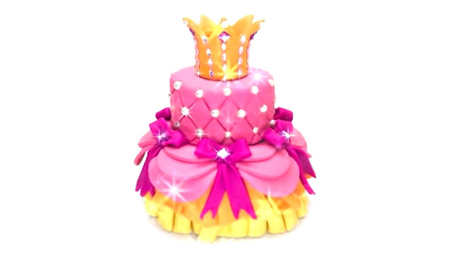 儿童动画雪花彩泥粘土diy手工制作玩具视频教程大全 皇冠蛋糕