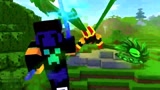 Minecraft动画：Him和黑暗君主的战斗！