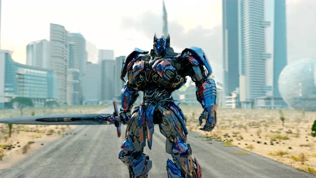 关羽大战擎天柱