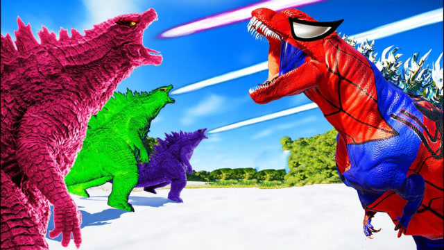 蜘蛛侠恐龙自相残杀,无辜游客被吃的好惨,场面简直惊心动魄!