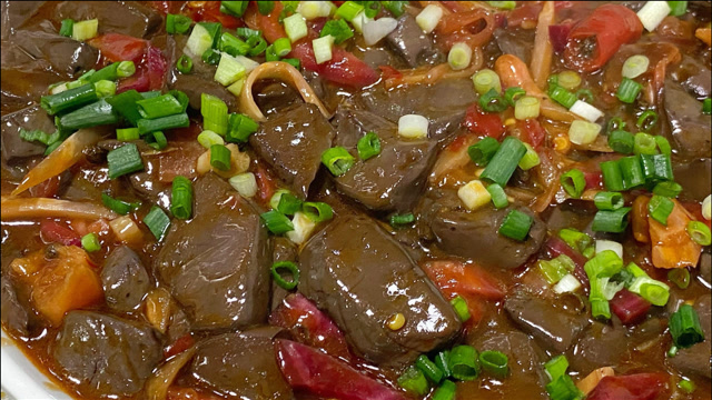 四川特色菜"泡椒猪血"最好吃的做法,麻辣鲜嫩,好吃得停不下来