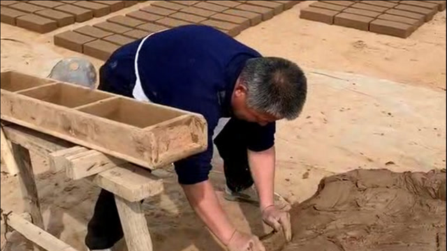 山东省临清市非遗之贡砖脱坯