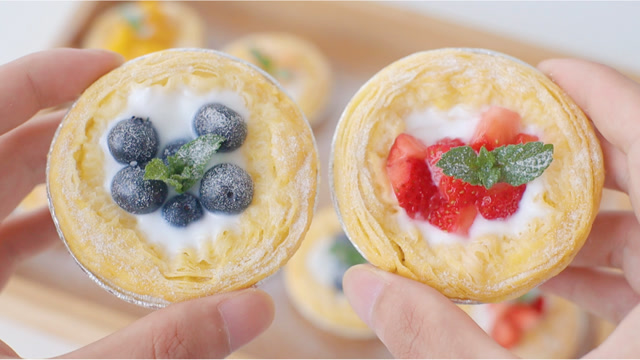 这样做的水果酸奶蛋挞你吃过吗?