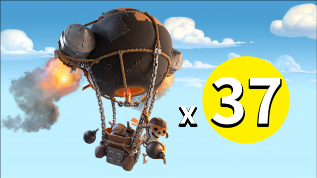 部落冲突:14本全火箭气球兵娱乐实况