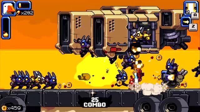 【暴走大鹅】超爽快类合金弹头横板2d射击游戏 最高难度一命s通关2