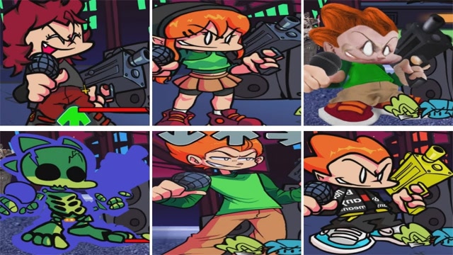 fnf周五夜放克游戏 每次轮到pico时他都使用不同的皮肤