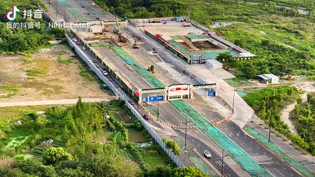 中铁四局承建宁马城际铁路马鞍山先行试验段九华路站工程(2021年7月9