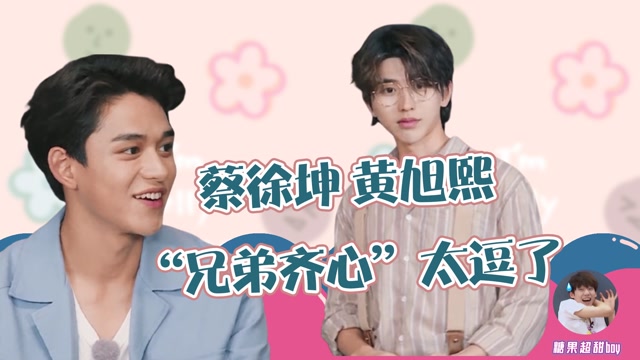 蔡徐坤与黄旭熙谁不爱看帅哥同框玩游戏呢太好磕了吧