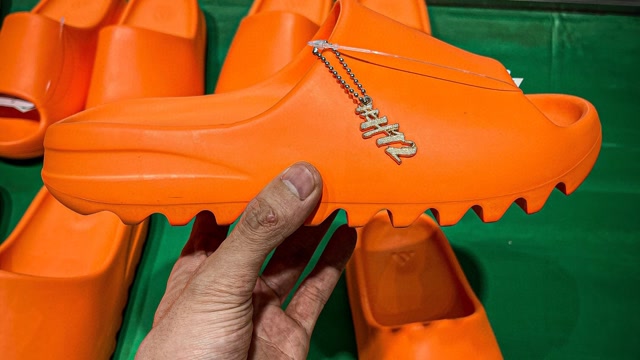 originals yeezy slide "enflame orange" 橙色 椰子拖鞋