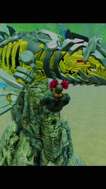 如何把一头苍龙变成黄金机甲苍龙,没想到你是涂鸦而成的黄金苍龙,这下