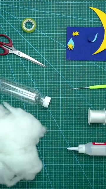 大神教你用简单的棉花和瓶子,制作出漂亮的棉花灯!学起来了!