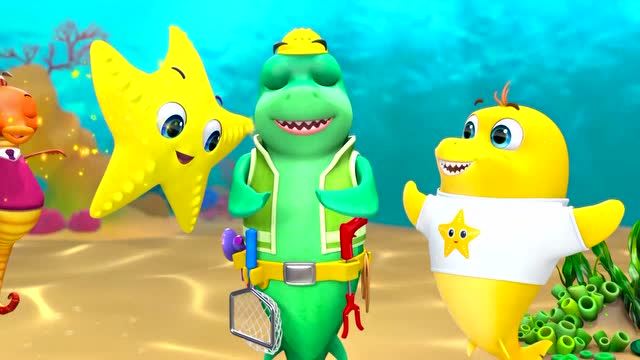 鲨鱼家族英文版  第12集 rainbow submarine