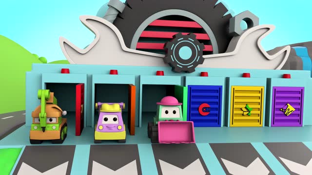 工程救援车米卡  第1集 工程车清理巨石