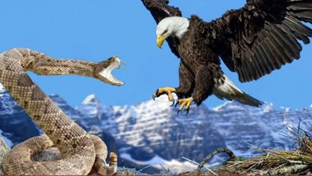 五个拍下被老鹰攻击的可怕画面 危险!