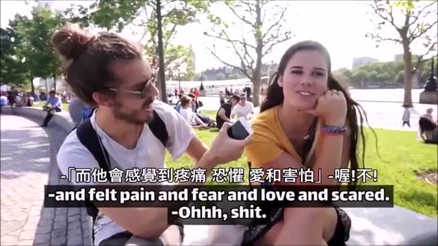 这是一段精彩的街头采访，挑战了我们从小被灌输的要吃肉的观念