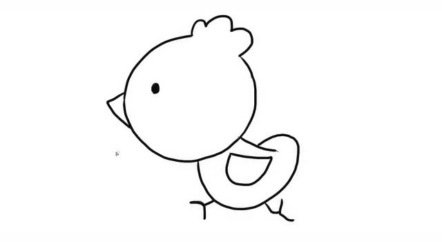如何简单的画一只超萌可爱小鸡幼儿亲子简笔画