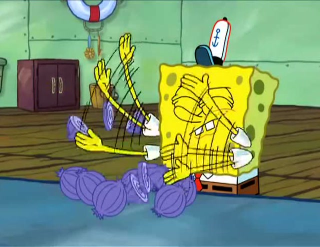 海绵宝宝:深藏不露的空手道高手,太逗了