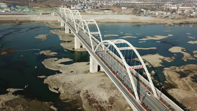 高颜值上帝视角感受安康第四座大桥安康城东汉江大桥