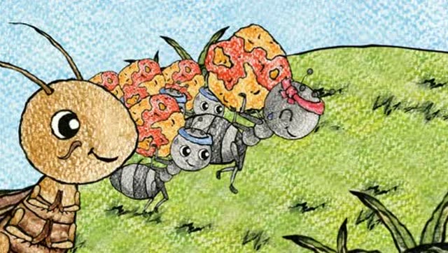 伊索寓言《贪玩的蟋蟀》