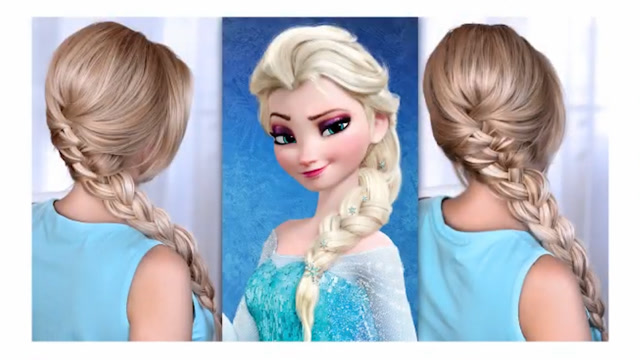 国外小姐姐教你diy冰雪公主elsa发型