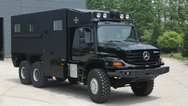 移动的五星级酒店!奔驰6x6越野房车,1480万,全球仅9辆