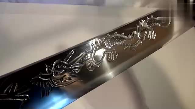 名刀鉴赏:日本刀 兼常 直刃 龙形雕身