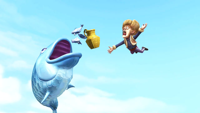 熊出没 巨型鱼撞飞光头强,厉害了我的鱼!