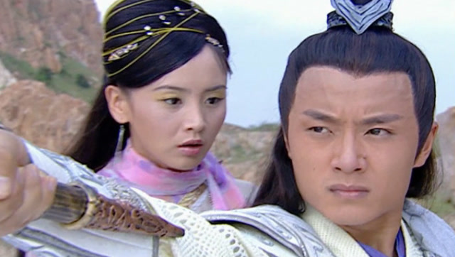 七仙女黄儿和金吒被阴蚀王收进魔盒