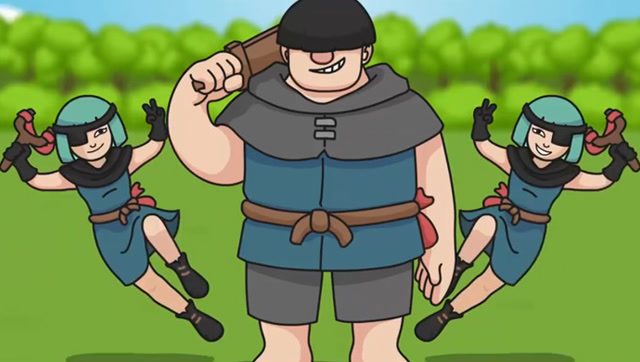 《皇室战争》搞笑视频之调皮的绿林团伙