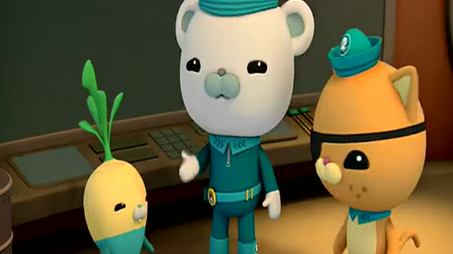 儿童动画片 一群电鳐鱼吃着饼干给章鱼堡充满了电:海底小纵队