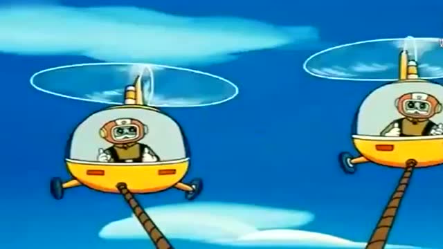 黑猫警长:食猴鹰终于被指挥直升飞机中队捉拿归案!