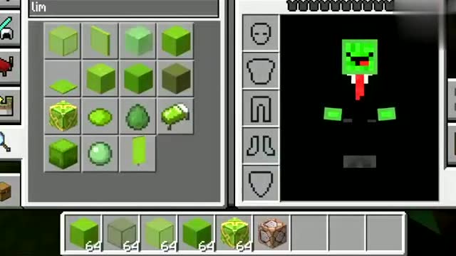 我的世界:你见过绿色皮肤的魔影人吗?这头顶绿光突破天际!