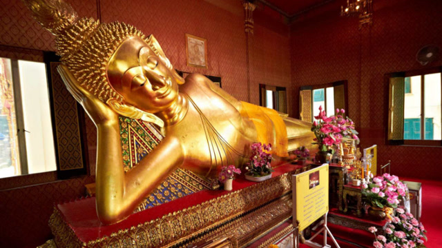 曼谷历史最久的寺庙卧佛寺,泰国的国宝级寺庙!