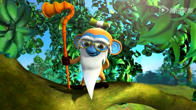 《熊猫和小鼹鼠》猴爷爷拥有了新眼镜?帅呆了呢!