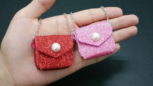 手工diy芭比娃娃迷你公文铂金包包,几步就做好,轻松摆脱手残党
