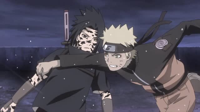 火影忍者:鸣人开启仙人模式迎战咒印佐助