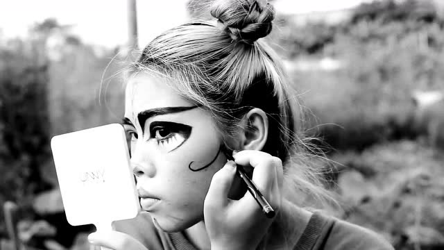 另类黑白熊猫妆容分享