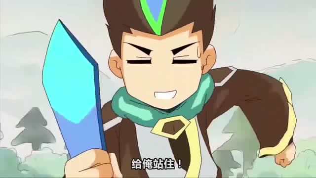 王者荣耀动漫 狄仁杰抢到猴子到手的蓝爸爸,中途还埋伏_1