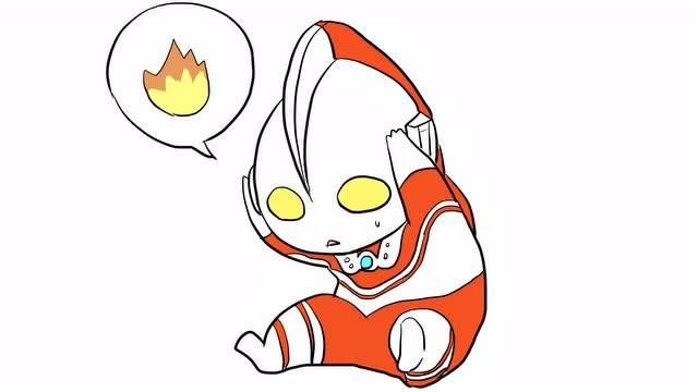 可爱的q版佐菲奥特曼儿童卡通简笔画