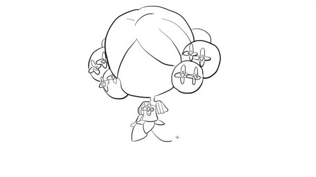 小花仙可爱的丁香花精灵王百结儿童卡通简笔画