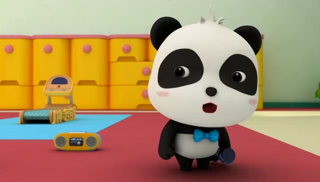 《宝宝巴士》皮皮在跳健美操,扭扭的好好看耶,奇奇也好想跳哦