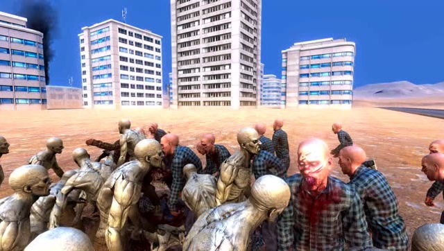 史诗战争模拟器游戏 1000僵尸vs2500丧尸 已经是尽力感染了